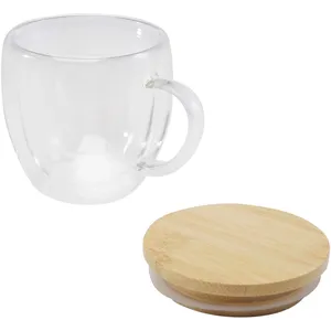 Taza de Vidrio de Bambú Sostenible con Certificación FSC para Amantes de la Bebida Ecológica - Product Image 2
