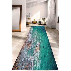 พรมลายวิวทะเล: พรมตกแต่งลายชายฝั่งกันลื่น พรมพิมพ์ลาย พรมขนนุ่ม - Product Image 5