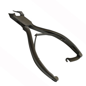 Pince à ongles en acier inoxydable de couleur noire avec serrure Coupe-ongles à double ressort avec lames minces pour les doigts - Product Image 2