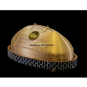 Bandeja de chocolate de madera de nácar hecha a mano, plato de diseño de forma redonda elegante, reciclable y decorativo - Product Image 5