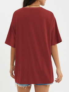 เสื้อยืดผู้ชายถักทรงหลวมคุณภาพพรีเมียม ขายส่ง ปรับแต่งได้ ไซส์ใหญ่พิเศษ ผ้าฝ้าย 100% - Product Image 3