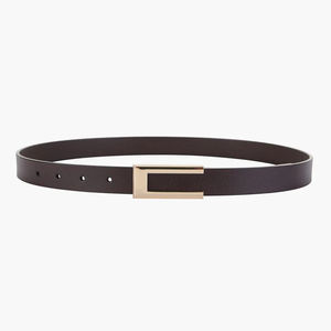 เข็มขัดหนังสีทึบน้ำหนักเบาทำด้วยมือเข็มขัดหนังโลโก้ออกแบบได้ตามต้องการ - Product Image 4