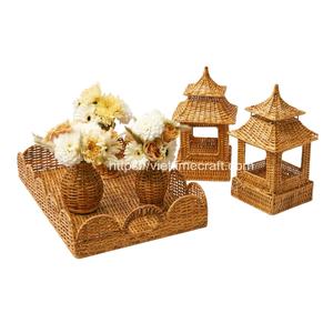 Adorable estilo japonés, pagoda de ratán, Material de mimbre, producto de ratán para decoración al aire libre, venta al por mayor, artesanía de Vietnam - Product Image 5