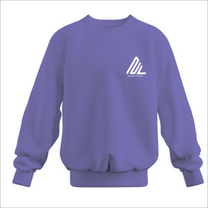 Vente en gros de molleton de coton avec logo personnalisé de haute qualité 450gsm sweats amples à manches longues et col rond pour homme - Product Image 1
