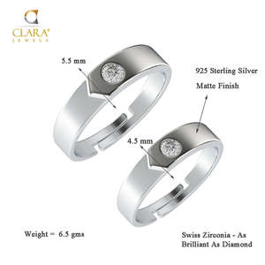 NOVAMART Fine Platinum Rhodium-Plated Diamond & Zircon <b>Men's</b> <b>Ring</b> <b>Set</b> 925 Sterling Silver Perfect Gift Wholesale Export - Product Image 5