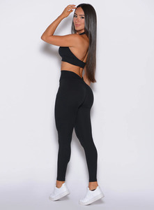 Custom Logo <b>Black</b> Workout Yoga <b>Leggings</b> Sustainable & Quick Dry <b>Leggings</b> High Waist Active Wear Fashion Gym <b>Leggings</b> For <b>Women</b> - Product Image 5