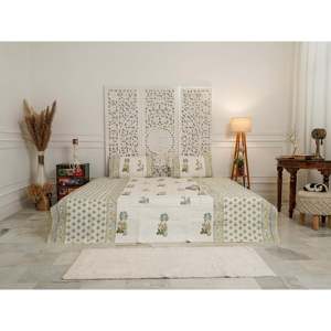 Colcha artesanal moderna artesanal Yara Mystic Dunes-Disponible Twin Double Queen King Plain Floral Dormitorio Coverlet Hoteles - Product Image 2
