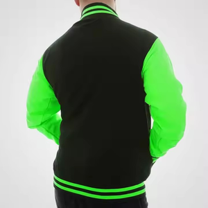Chaquetas Bordadas de Chenilla Letterman, Chaqueta Bomber Universitaria de Béisbol Letterman con Logotipo Personalizado OEM - Product Image 2