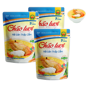 โจ๊กสดอร่อยผสมอาหารทะเลอาหารสดไม่มีสารกันบูดพร้อมที่จะกินอาหารร้อนด้วยตนเอง MRE เวียดนามอาหารทารกทันที - Product Image 2