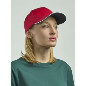 Casquette sandwich personnalisable avec bordure zoomée pour merchandising promotionnel - Product Image 1