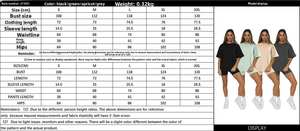 Camiseta de manga corta de verano para mujer, jersey de cuello de Color sólido, Conjunto de camiseta hasta la rodilla de estilo informal a la moda - Product Image 5