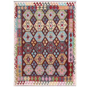 พรมกิลิม ไมมาณา อัฟกานิสถาน ขนาด 237 x 180 ซม. พรมปูพื้นและชุดพรม - Product Image 1