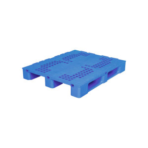พาเลทพลาสติกอุตสาหกรรม 100x120 MW-P 3 ราง รับน้ำหนักมาก สำหรับจัดเก็บ แบบหน้าเดียว - Product Image 1