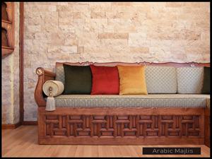 การออกแบบตกแต่งภายในแบบอาหรับมาจลิส ดีไซน์คลาสสิกสมัยใหม่ ชุดห้องนั่งเล่นหรูหรา ที่นั่งเข้ามุมสุดหรู ดีไซน์ประหยัดพื้นที่ - Product Image 3