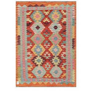Tapis Kilim Maimana Afghanistan 143 X 104 cm pour la décoration intérieure - Product Image 1
