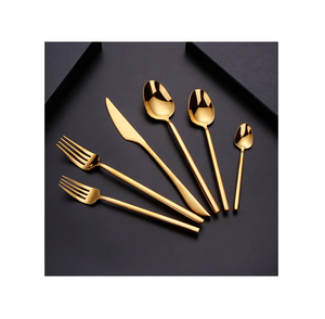 Ensemble de cuillères à couverts en laiton pour table à manger ensemble de service poignée de designer cuillère en acier miroir de taille personnalisée pour une utilisation d'événement de mariage - Product Image 6