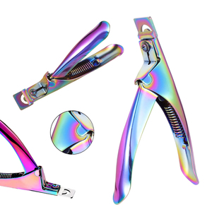 Coupe-ongles professionnels arc-en-ciel pour femmes, pour ongles en acrylique, marque privée, coupe-ongles artificiels, outil de manucure en acier inoxydable de qualité supérieure - Product Image 5