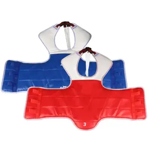 Protection des arts martiaux personnalisé blanc Sparring gilet de protection équipement de protection de poitrine pour le karaté Taekwondo - Product Image 5
