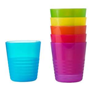 Ensemble de 6 verres à fête réutilisables en plastique (300 ml chacun) Verres colorés sans BPA, compatibles congélateur et lave-vaisselle, idéal pour les fêtes - Product Image 6