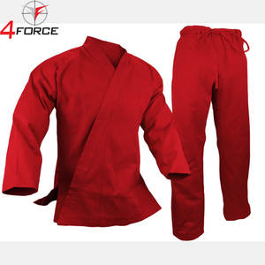 Uniforme de karaté unisexe professionnel, léger, respirant, double couture, logo personnalisé sur le devant, ajustement flexible, arts martiaux personnalisés - Product Image 4