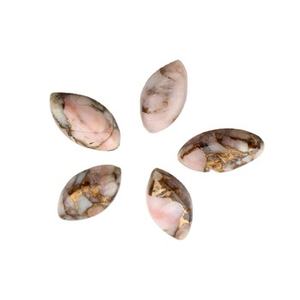 Nouveauté 7x14mm naturel rose opale Cabochon lisse marquise coupe cuivre pierre précieuse octobre pierre de naissance pierres précieuses en vrac bijoux - Product Image 3
