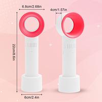 Mini Ventilador Portátil Recargable por USB, Ventilador de Mano sin Aspas, Ventilador de Refrigeración para Extensiones de Pestañas