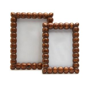 Cadre en bois d'inspiration marocaine avec résine artisanale et finition polie lisse Accent artistique naturel pour les espaces modernes - Product Image 2