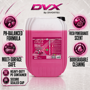 Shampoo concentré DVX WashBerry à pH équilibré, 20 kg, parfum baies, en bidon plastique pour le nettoyage des surfaces extérieures des voitures - Product Image 2