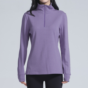 Blazeno, camisas cálidas personalizadas con media cremallera, ropa de moda de manga larga para mujer, sudaderas con capucha para deportes al aire libre, sudaderas para mujer - Product Image 2