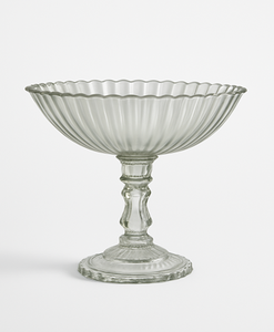 Assiette à gâteau en verre gaufré/gravé artisanal support à Dessert assiette à pâtisserie-outils de gâteau en verre de qualité supérieure - Product Image 5