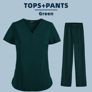 High Quality Medical Uniform Doctor Costume Women Pet Hospital Surgical Work Wear Nurse Set Pharmacy Nurse Scrub Work Clothes - Product Image 2