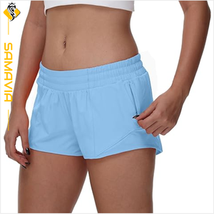 Short de course à séchage rapide pour femme Léger respirant Taille haute Short d'entraînement pour femme Tendance UE/États-Unis Prêt à expédier - Product Image 3
