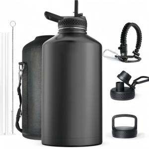 Bouteille d'eau en acier inoxydable 304 à revêtement en poudre, thermos avec couvercle, best-seller en Amérique du Nord - Product Image 2