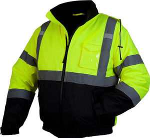 Veste de travail réfléchissante unisexe haute visibilité, imperméable, respirante, légère et réversible pour la construction - Product Image 5