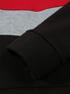 Sudadera con Capucha para Hombre, Casual y Elegante, de Forro Polar, para Invierno, con Bolsillo Delantero, Impresión Digital, Teñido Liso, 100% Poliéster - Product Image 4