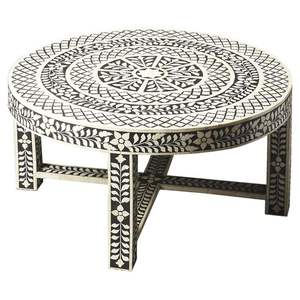 Table Basse de Mariage Moderne et Élégante en Os Incrusté, Faite à la Main par un Artisan Indien, Meuble Multifonctionnel pour l'Intérieur de la Maison - Product Image 6