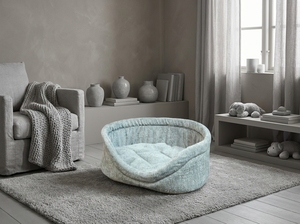 Cama Ovalada para Mascotas con Laterales Altos No. 1 (Textil) 44*33*16 - Product Image 2