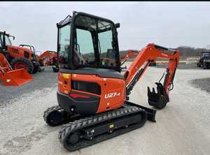 Mini-excavatrice sur chenilles Kubota U27-4 de 2 tonnes avec pince à grappin et tarière pour l'agriculture et la construction - Product Image 5