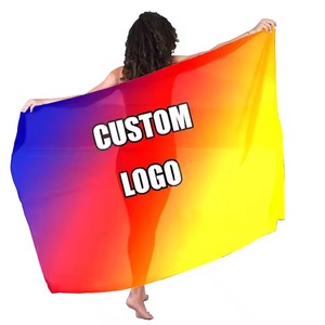 2025 rayonne sarongs paréo une pièce Design Floral meilleure qualité peint à la main Unique Original nouveau ensemble de vêtements de plage Service OEM - Product Image 5