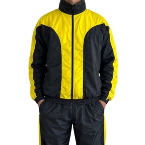 Conjunto Deportivo de Dos Piezas Personalizado Unisex, Chaqueta Cortavientos y Pantalón, Transpirable, de Nailon, para Entrenamiento y Deportes al Aire Libre - Product Image 1