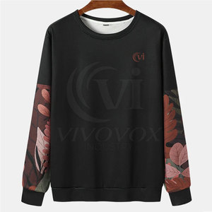 Sudaderas de secado rápido de algodón a prueba de viento para hombre Logotipo personalizado Patrón sólido Esenciales de invierno - Product Image 1