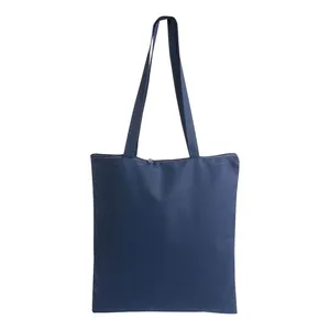 Borse Tote in Cotone Personalizzate 220 G/m2, Borse Promozionali per lo Shopping con Cerniera, Gadget Personalizzabili - Product Image 6