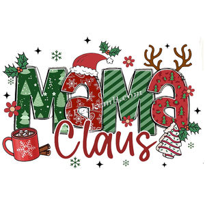 สติ๊กเกอร์รีดร้อนลายคริสต์มาสสำหรับเสื้อยืด แบบกันน้ำ ซักได้ ออกแบบเองได้ ขายดี - Product Image 3