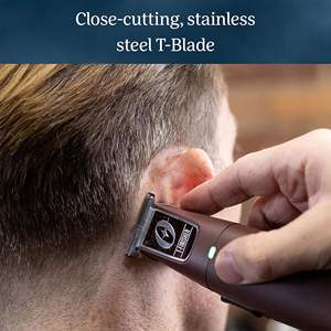 Recortadora de Cabello Ergonómica Recargable con Cuchilla en T, Dispositivo Portátil Inalámbrico de Plástico con Batería - Product Image 2