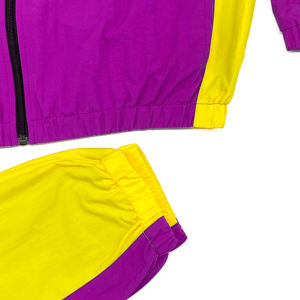 Conjunto de chándal cortavientos de nailon impermeable para hombre de alta calidad XL Soft Sell Sportswear Logo Lightweight Piping Running - Product Image 5