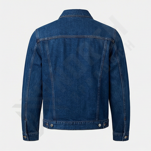 Chaqueta Vaquera Extra Grande Azul Claro Vintage Personalizada, Cierre de Botones, Puños Doblados, Disponible en Varios Colores para Hombre y Mujer, Ropa Exterior - Product Image 2