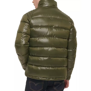 Veste matelassée en toile pour homme d'hiver, capuche, imperméable, séchage rapide, streetwear décontracté, imprimé, épaisse, veste à bulles - Product Image 5