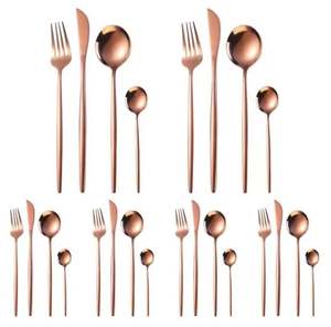 Ensemble de couverts en cuivre de haute qualité Couverts design pour les salades-Passe au lave-vaisselle disponible à prix de gros - Product Image 1