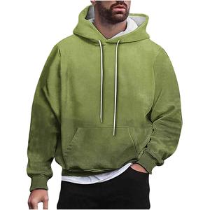 Sudadera con capucha de algodón azul cielo mezclado cómodo para hombre patrón sólido de moda personalizado con capucha personalidad elegante - Product Image 4