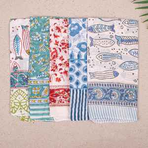 Pañuelo Boho de Algodón, 20 Piezas, Hecho a Mano, Unisex, Pañuelo Cuadrado, Pañuelo para el Cuello de Motociclista, Regalo Orgánico - Product Image 5